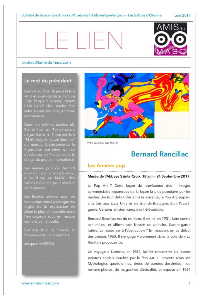 Lire la suite à propos de l’article Juin 2017