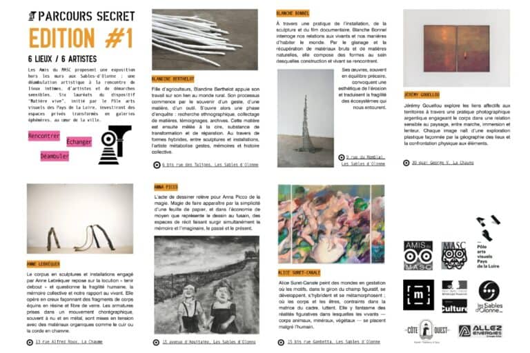 Amis du Masc Parcours secret 2025_Les artistes