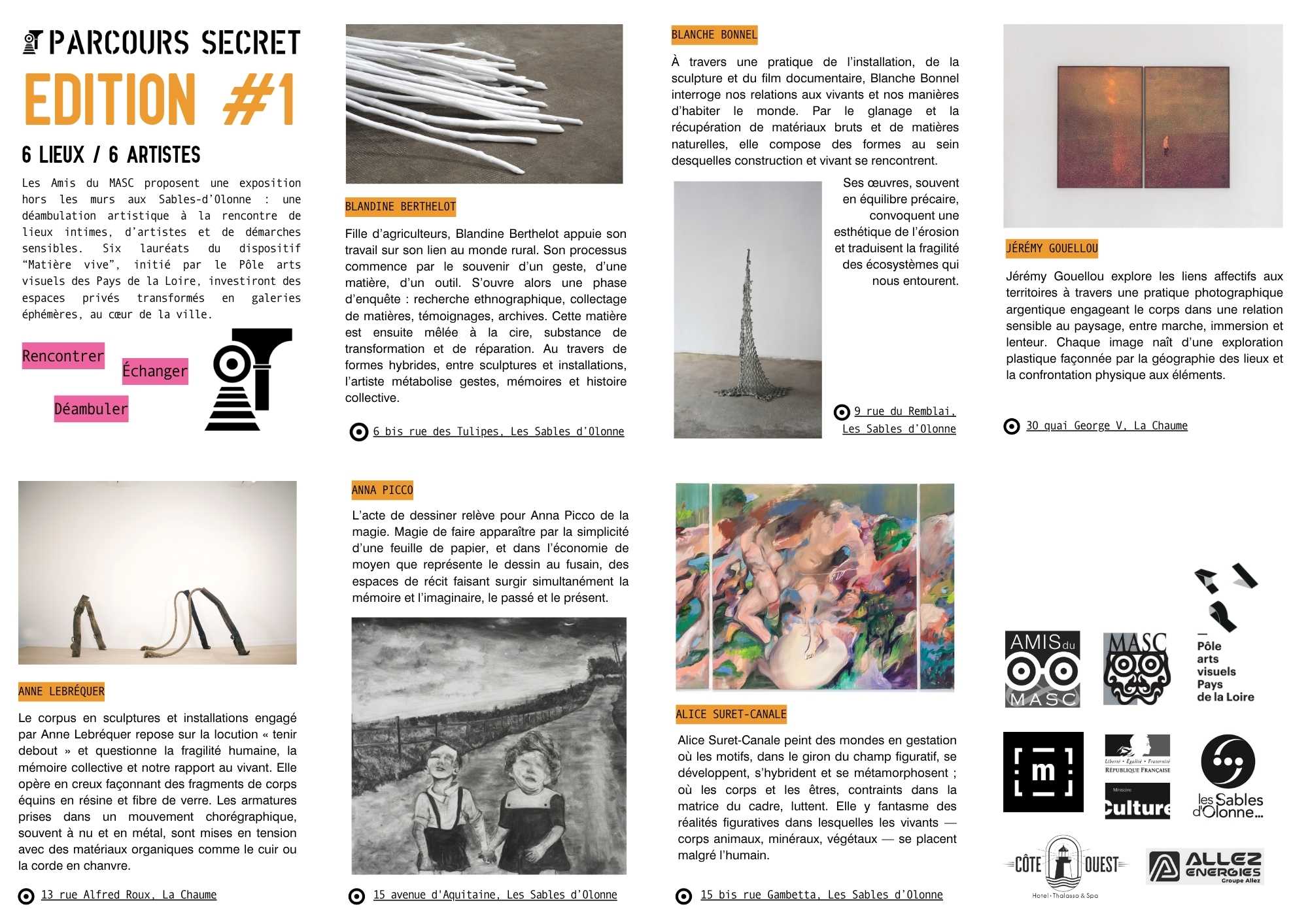 Parcours secret 2025_Artistes